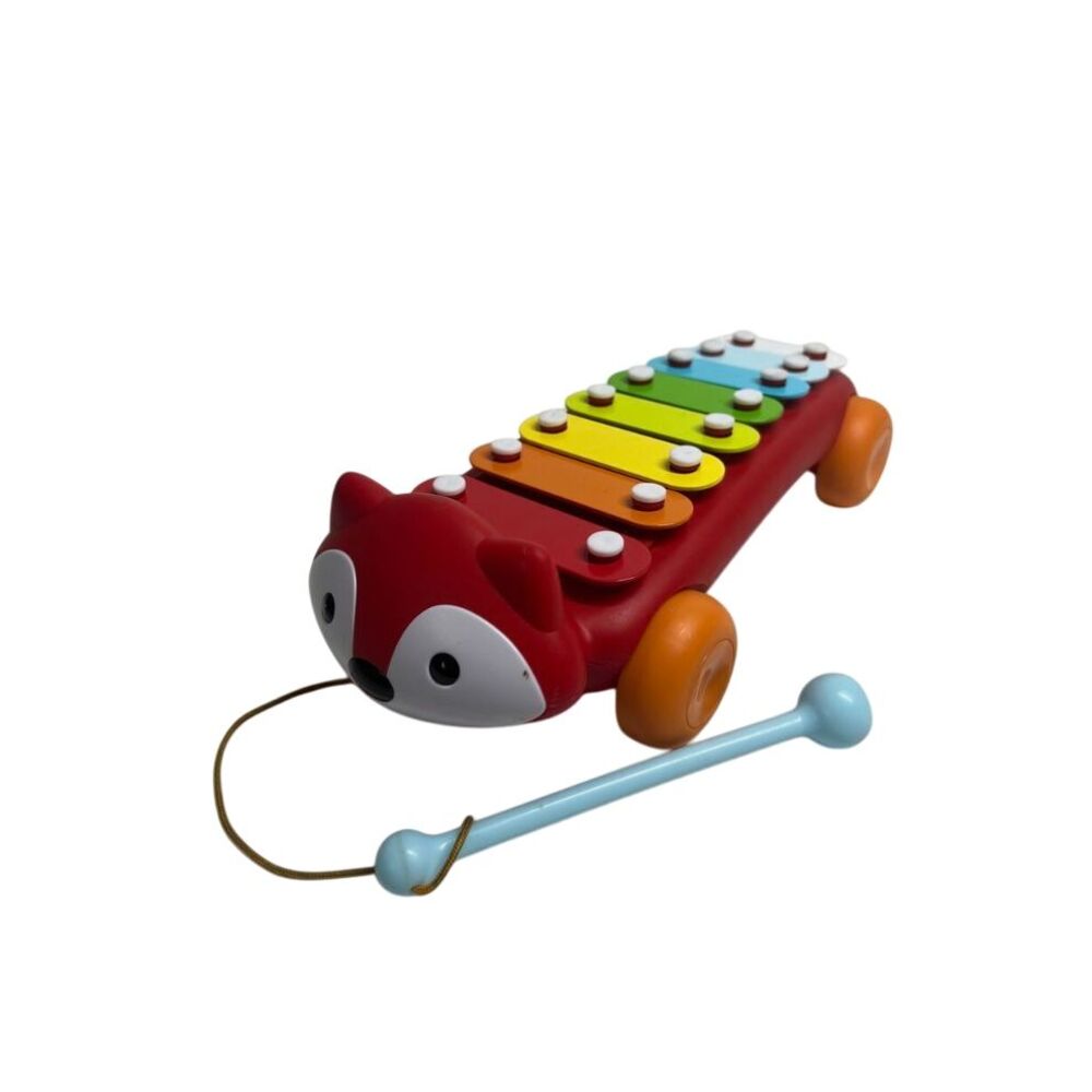 Musical Fox Xylophone Pull‎ Toy Educational Learning Instrument kids Development